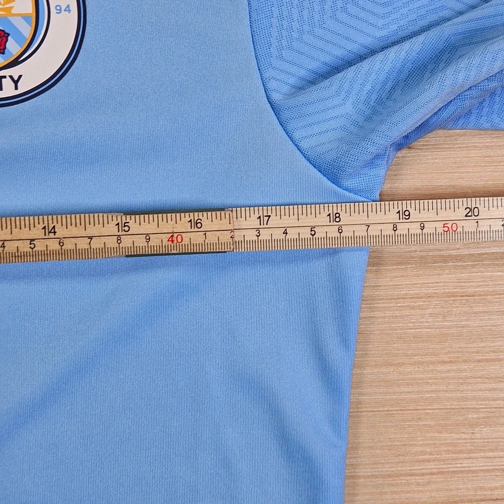 Puma Manchester City FC Training Jersey Mens S Blue Soccer Top 757878-01